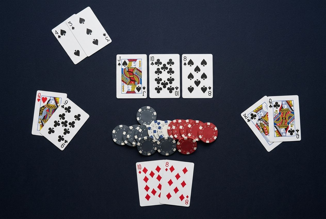 Simple educational poker diagram of vulnerable value using a larger protection size