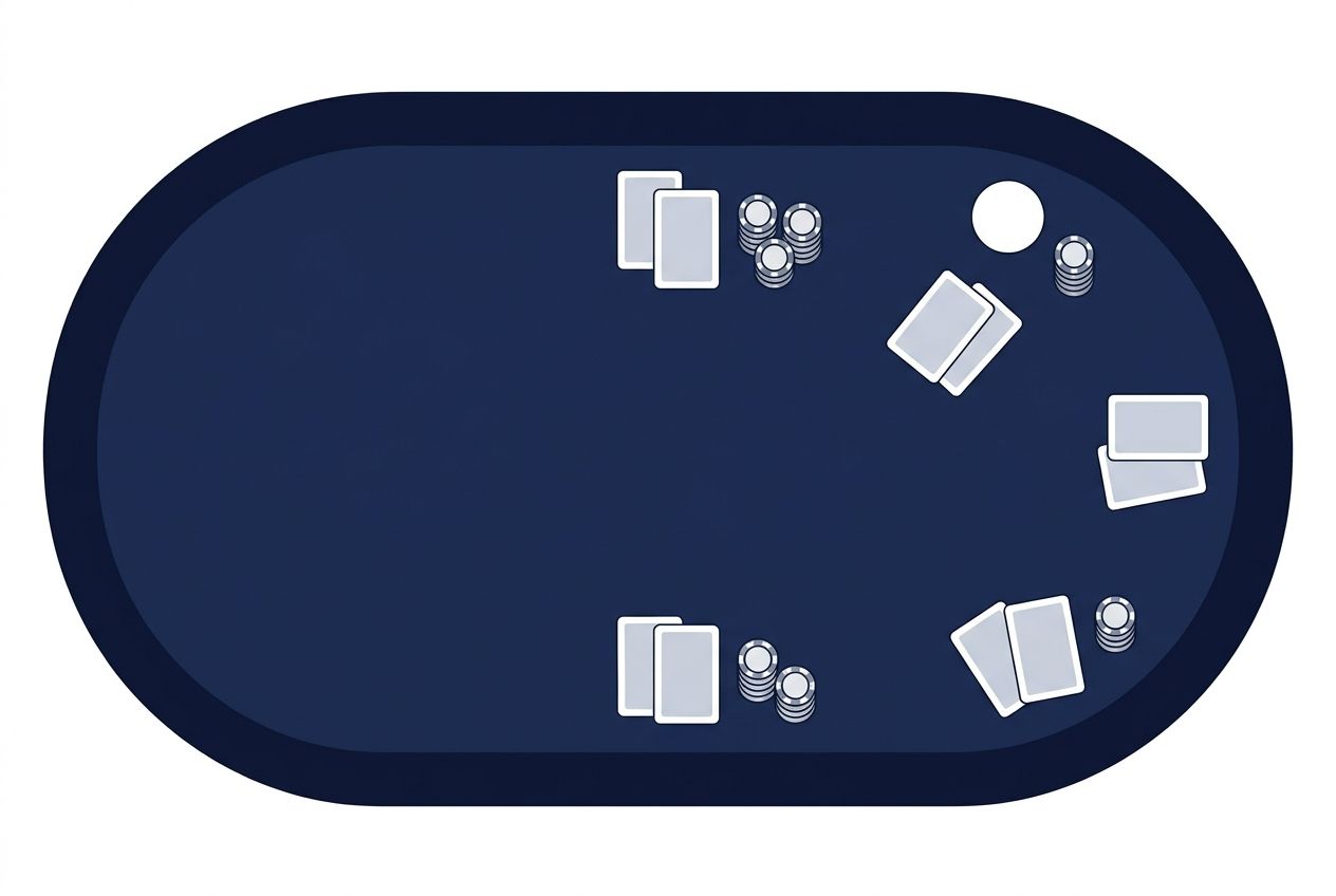 Simple educational poker diagram of blind defense structure