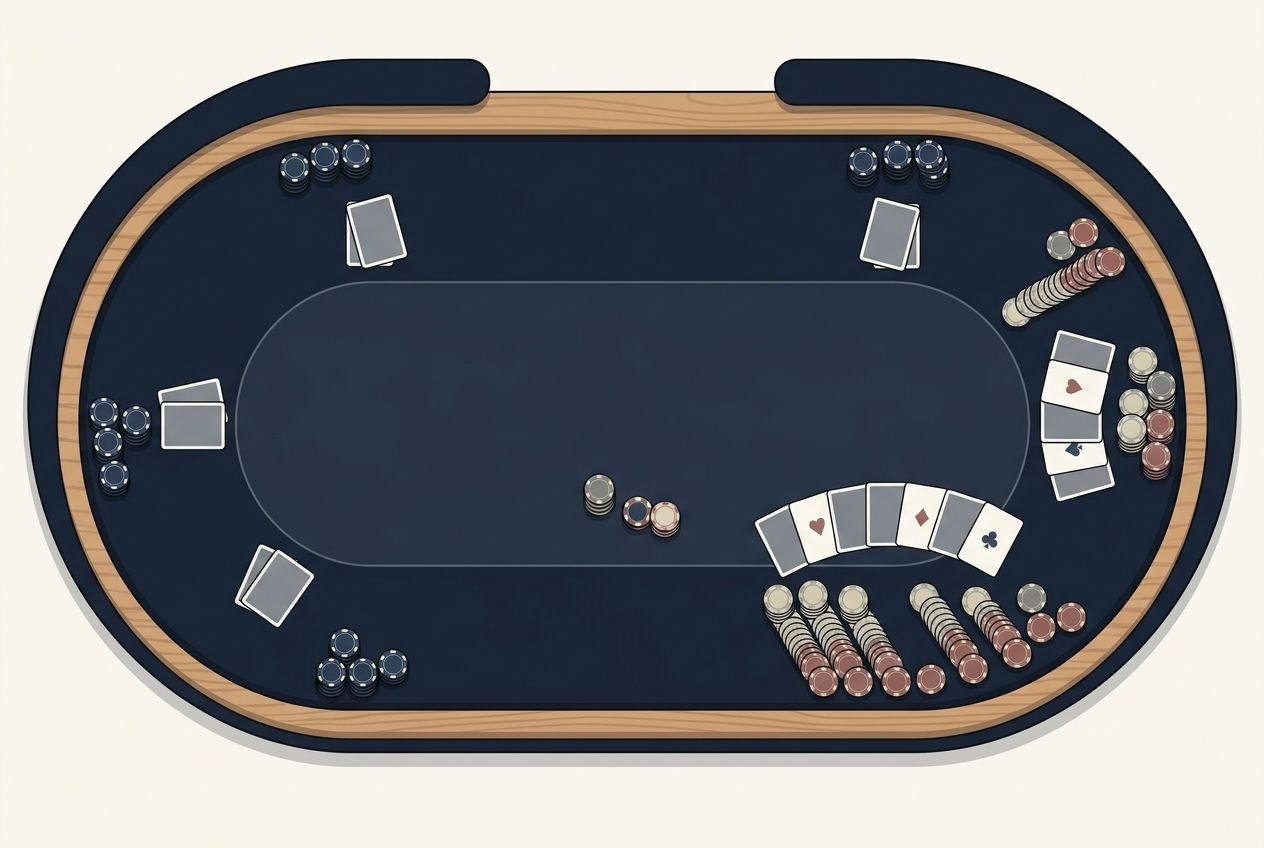 Simple educational poker diagram of expanding steal lanes in later position