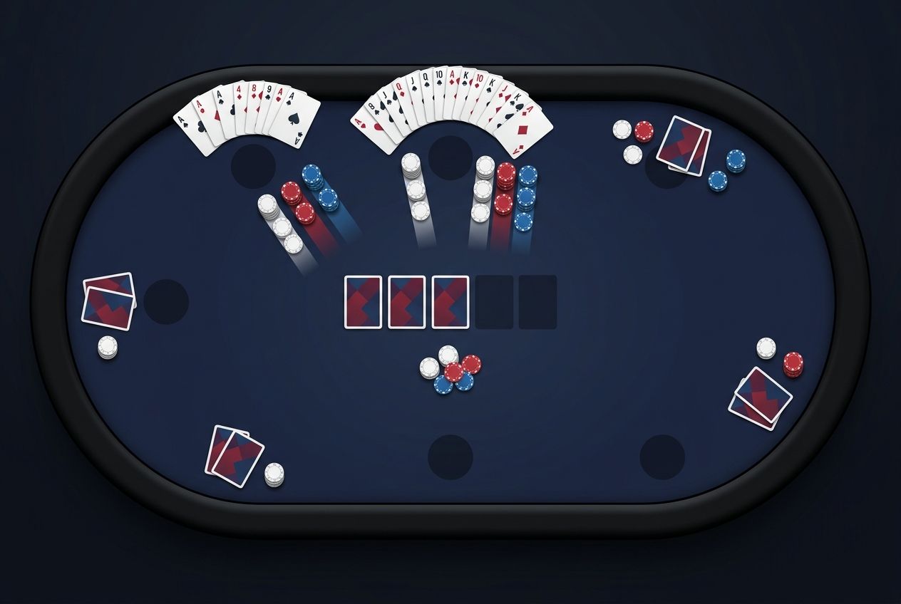 Simple educational poker diagram of expanding steal lanes in later position