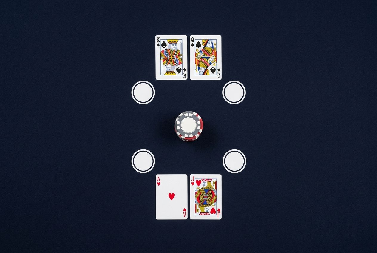 A clean poker study diagram of a strong hand facing a preflop all-in decision.